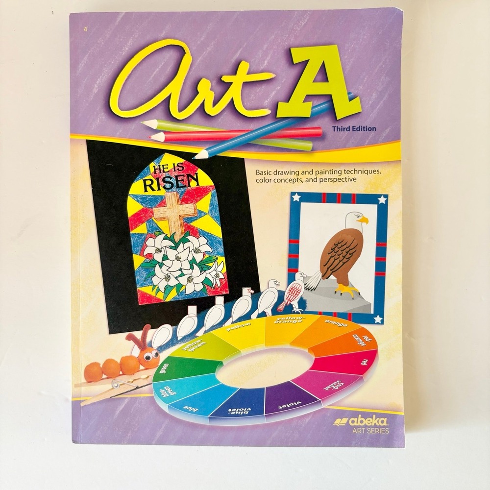 Abeka Art A 4th Grade Homeschool Curriculum Book